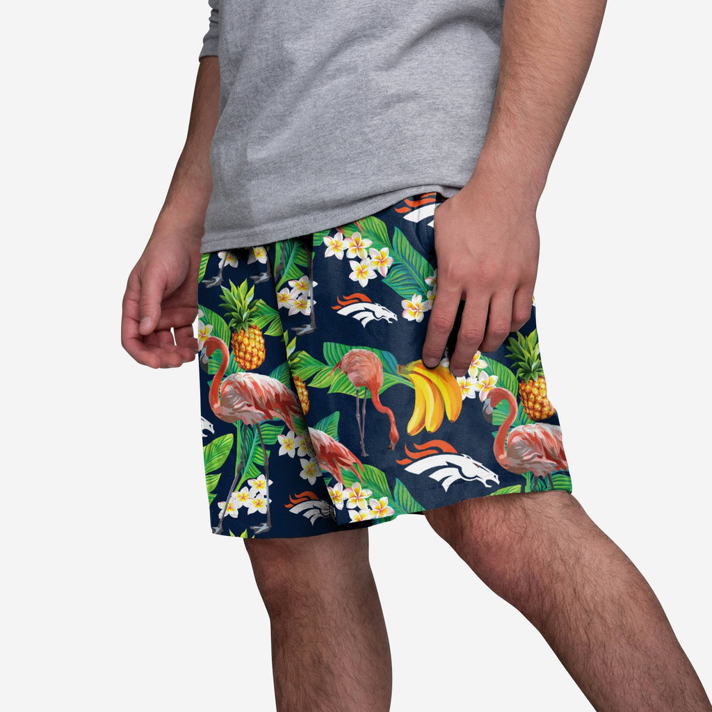 Denver Broncos Floral Shorts FOCO S - FOCO.com