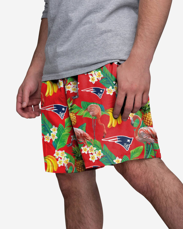 New England Patriots Floral Shorts FOCO S - FOCO.com