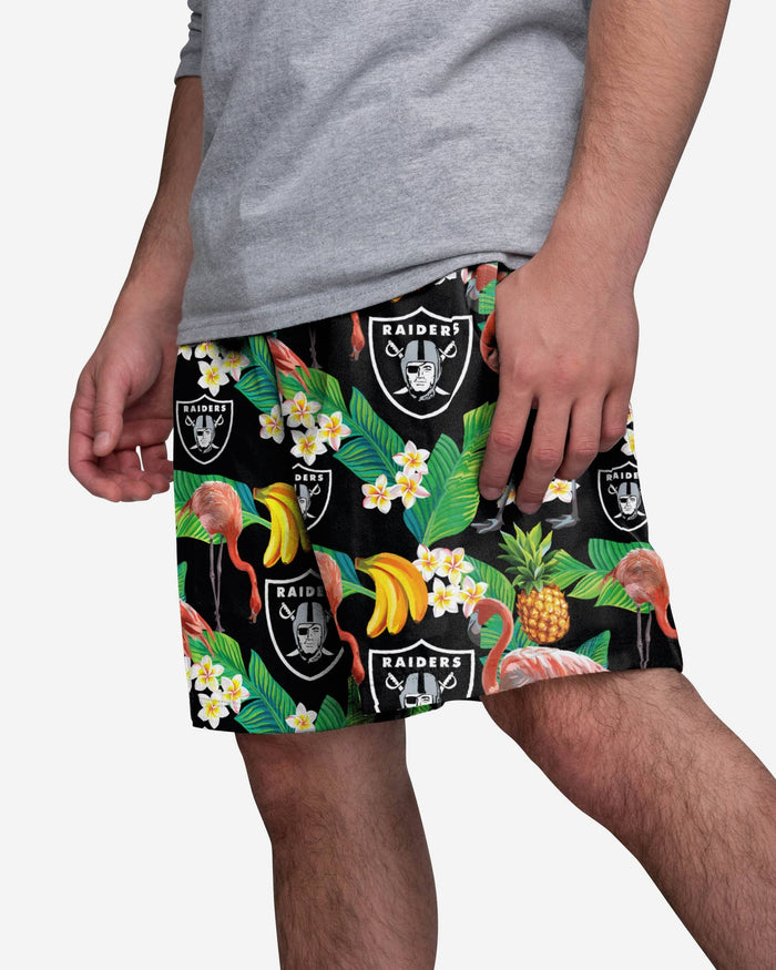 Las Vegas Raiders Floral Shorts FOCO S - FOCO.com