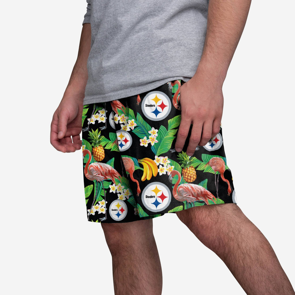 Pittsburgh Steelers Floral Shorts FOCO S - FOCO.com