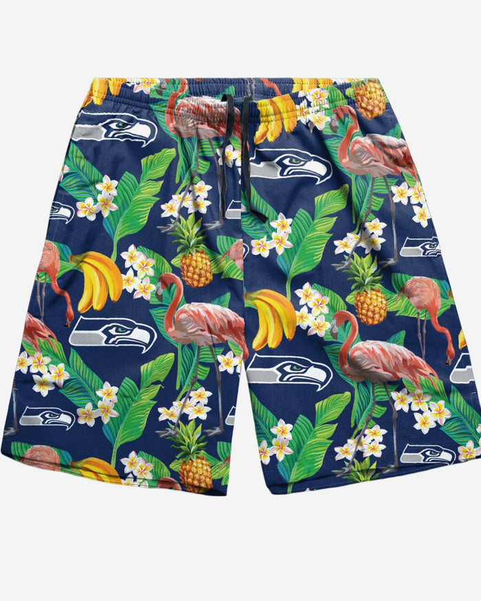 Seattle Seahawks Floral Shorts FOCO - FOCO.com