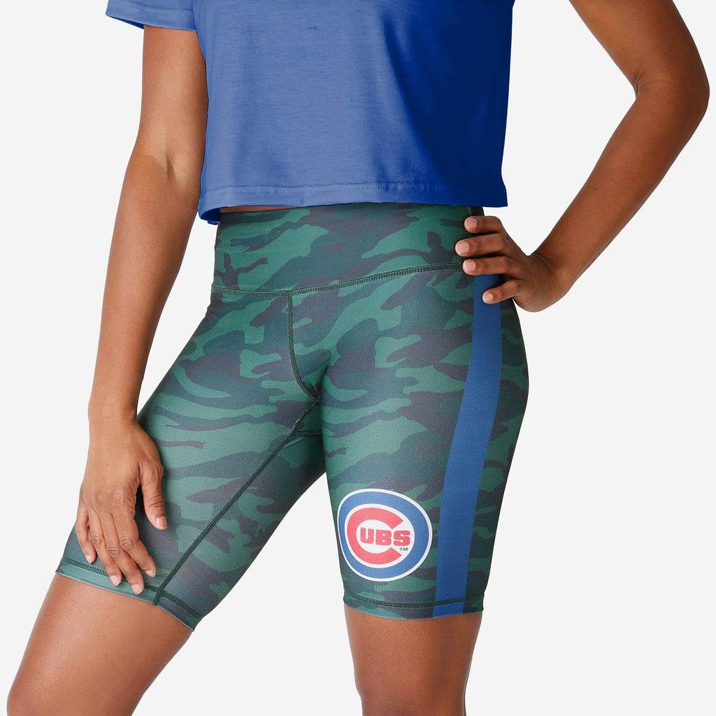 Chicago Cubs Womens Camo Bike Shorts FOCO S - FOCO.com