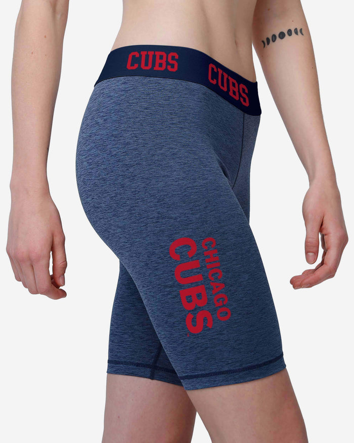 Chicago Cubs Womens Team Color Static Bike Shorts FOCO - FOCO.com