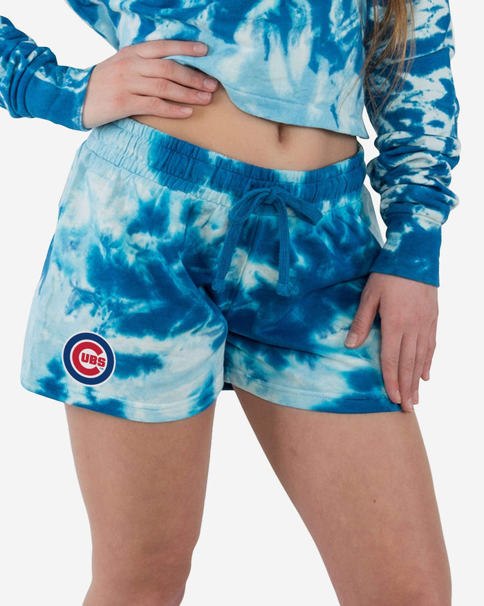 Chicago Cubs Womens Tie-Dye Rush Lounge Shorts FOCO S - FOCO.com