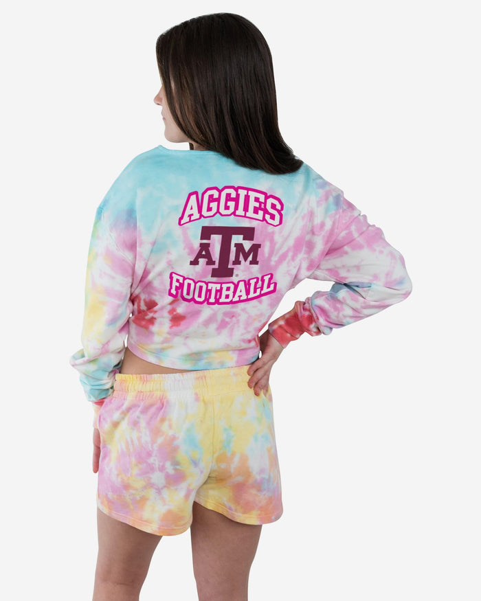 Texas A&M Aggies Womens Pastel Tie-Dye Blast Lounge Shorts FOCO - FOCO.com