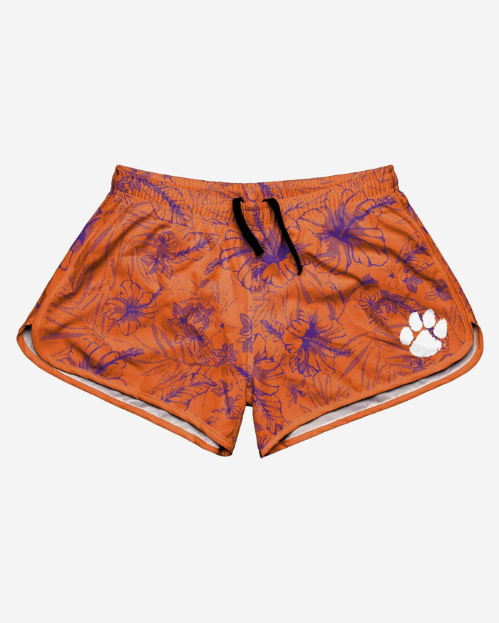 Clemson Tigers Womens Island Vibes Shorts FOCO - FOCO.com