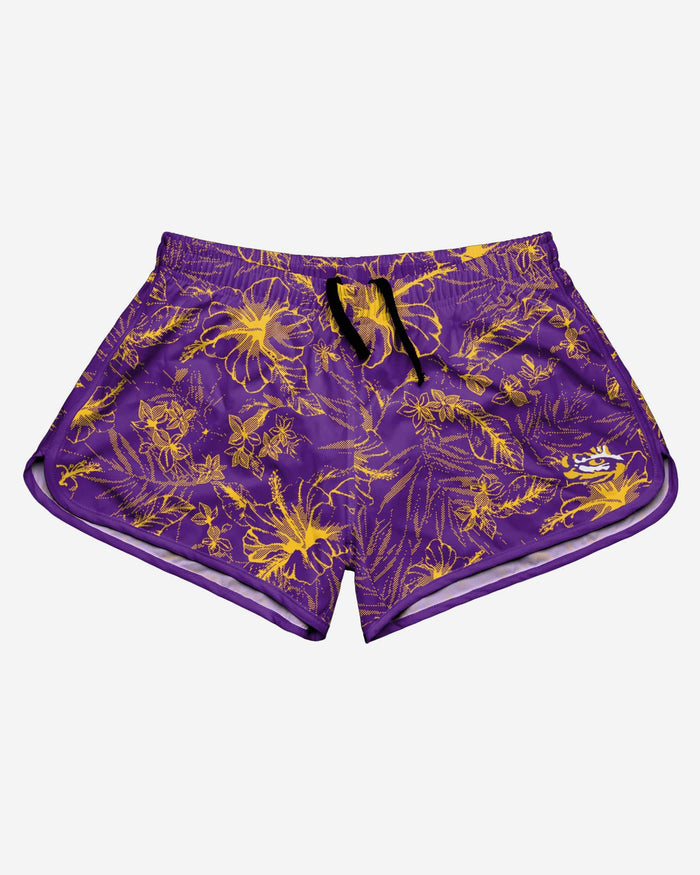 LSU Tigers Womens Island Vibes Shorts FOCO - FOCO.com