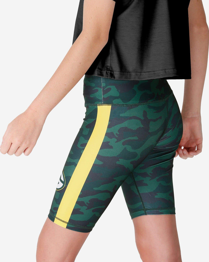 Green Bay Packers Womens Camo Bike Shorts FOCO - FOCO.com