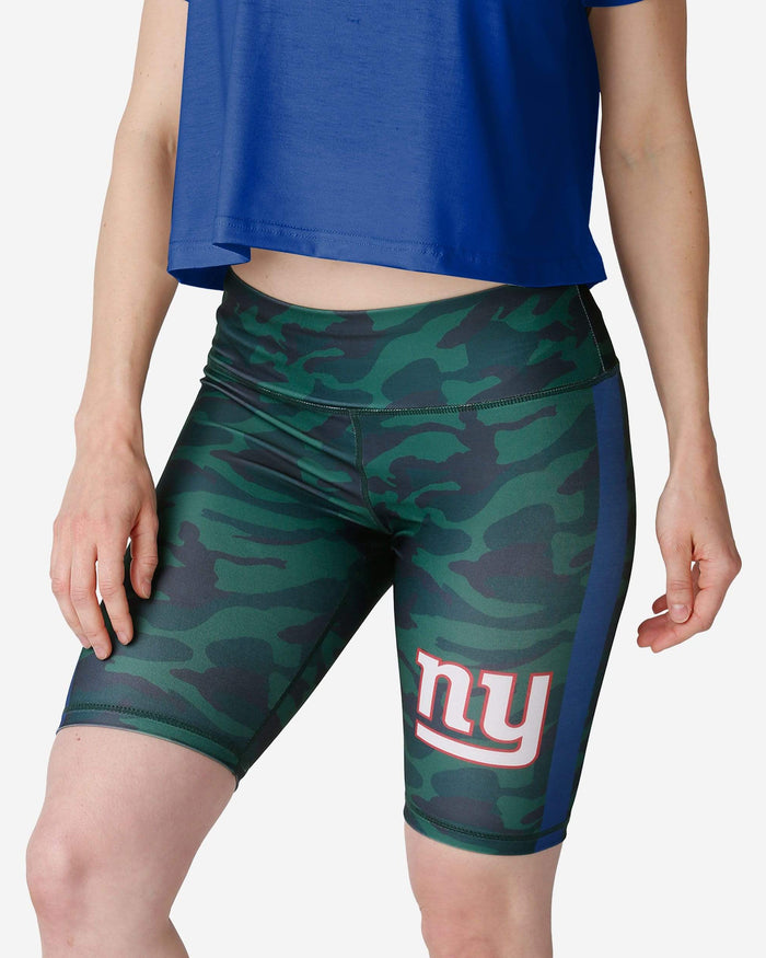 New York Giants Womens Camo Bike Shorts FOCO S - FOCO.com