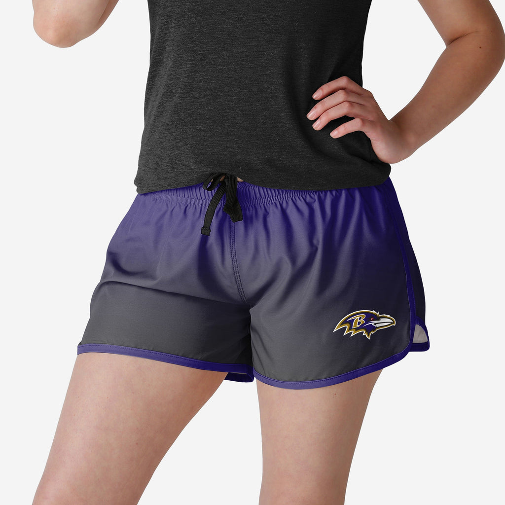 Baltimore Ravens Womens Gradient Running Shorts FOCO S - FOCO.com