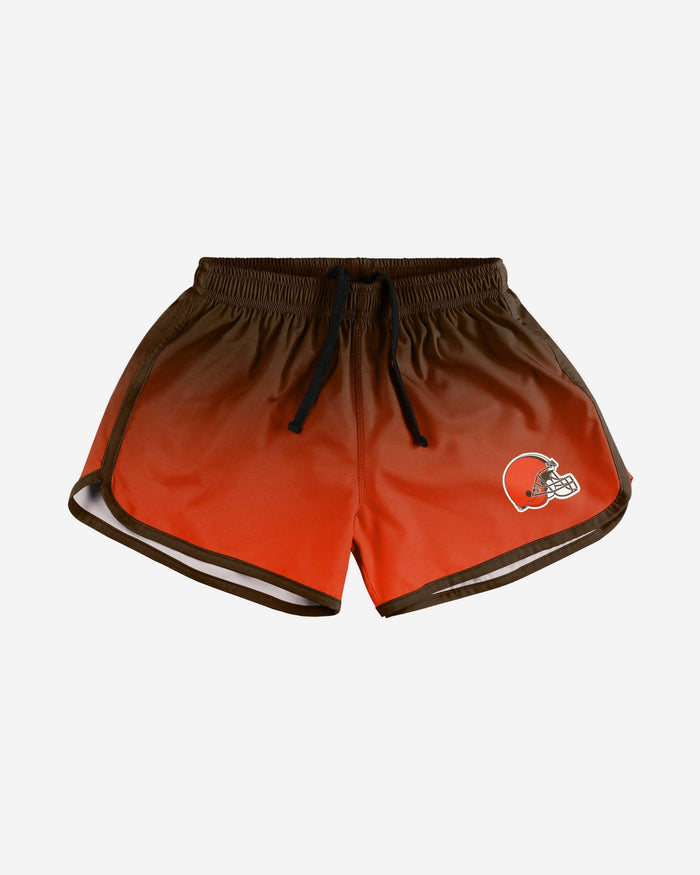 Cleveland Browns Womens Gradient Running Shorts FOCO - FOCO.com