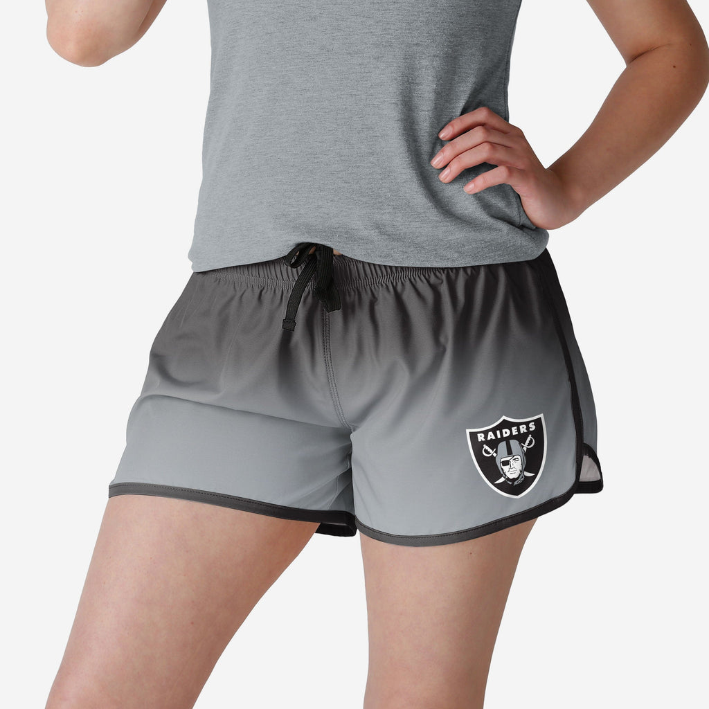 Las Vegas Raiders Womens Gradient Running Shorts FOCO S - FOCO.com