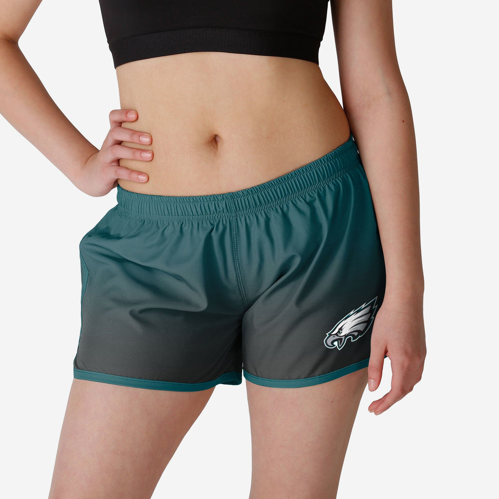 Philadelphia Eagles Womens Gradient Running Shorts FOCO S - FOCO.com