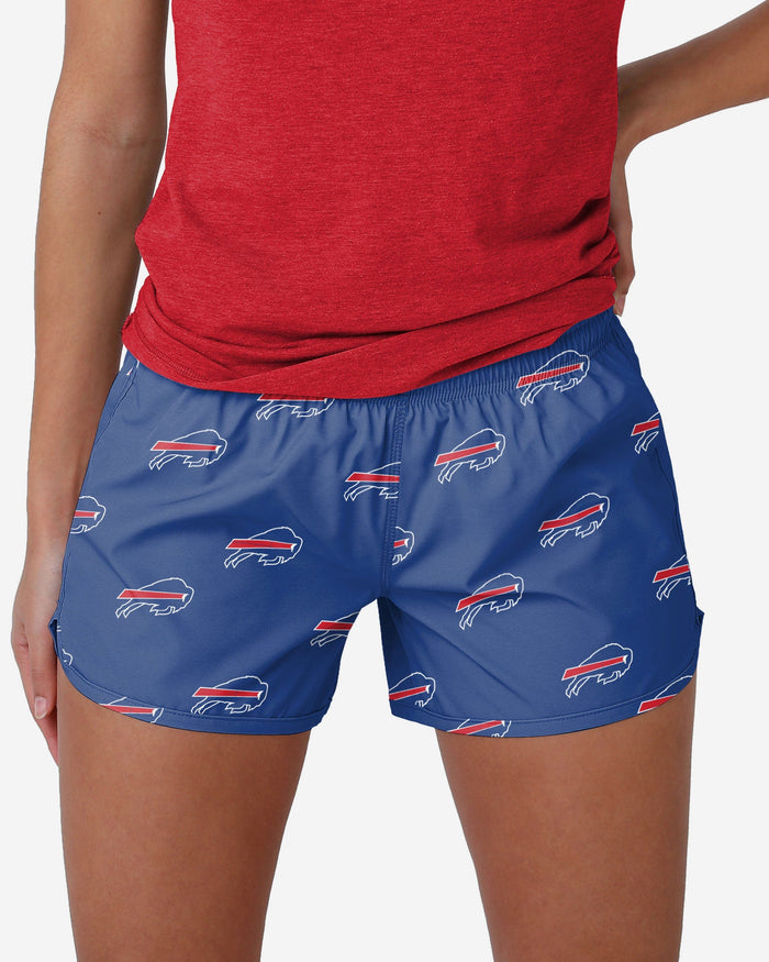 Buffalo Bills Womens Mini Print Running Shorts FOCO S - FOCO.com