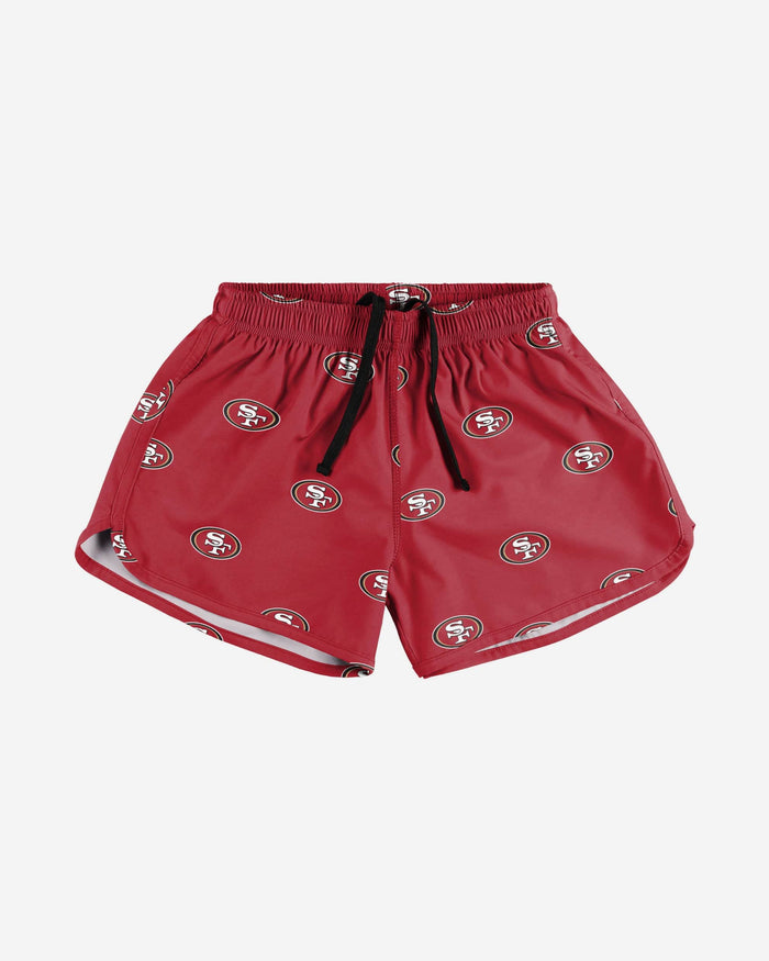 San Francisco 49ers Womens Mini Print Running Shorts FOCO - FOCO.com