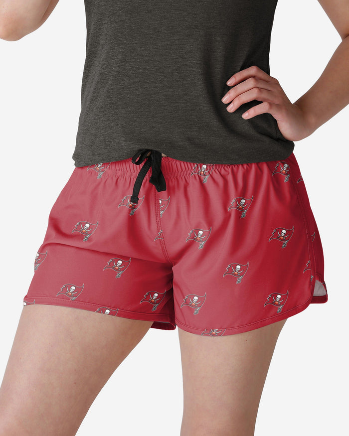 Tampa Bay Buccaneers Womens Mini Print Running Shorts FOCO S - FOCO.com