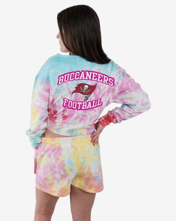 Tampa Bay Buccaneers Womens Pastel Tie-Dye Blast Lounge Shorts FOCO - FOCO.com