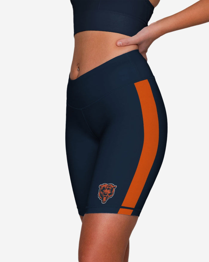Chicago Bears Striped Bike Shorts FOCO - FOCO.com