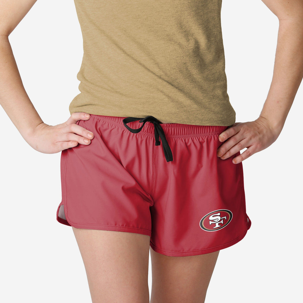 San Francisco 49ers Womens Solid Running Shorts FOCO S - FOCO.com