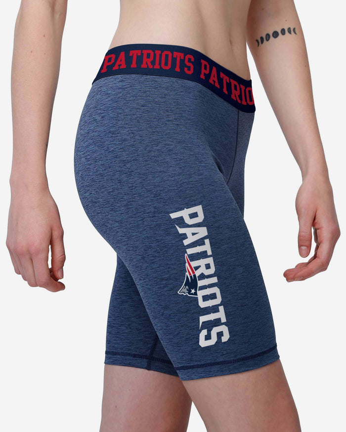 New England Patriots Womens Team Color Static Bike Shorts FOCO - FOCO.com