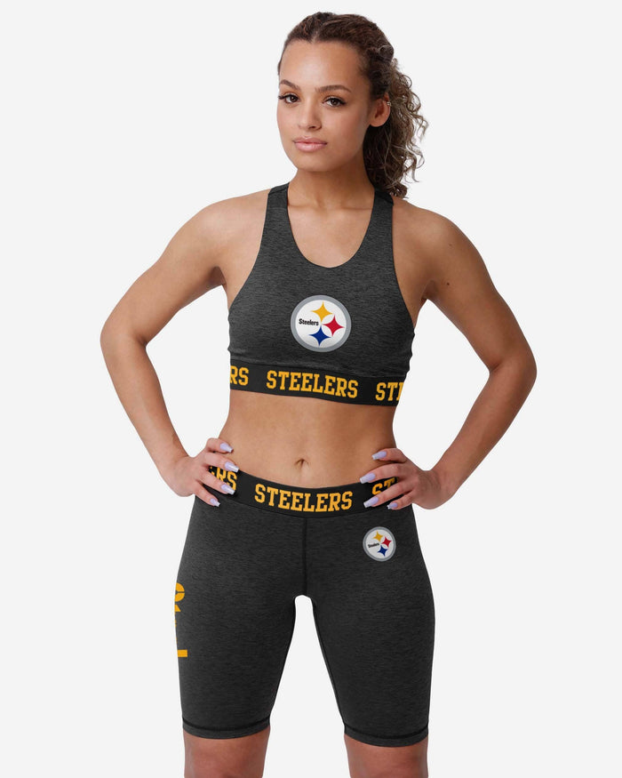 Pittsburgh Steelers Womens Team Color Static Bike Shorts FOCO - FOCO.com