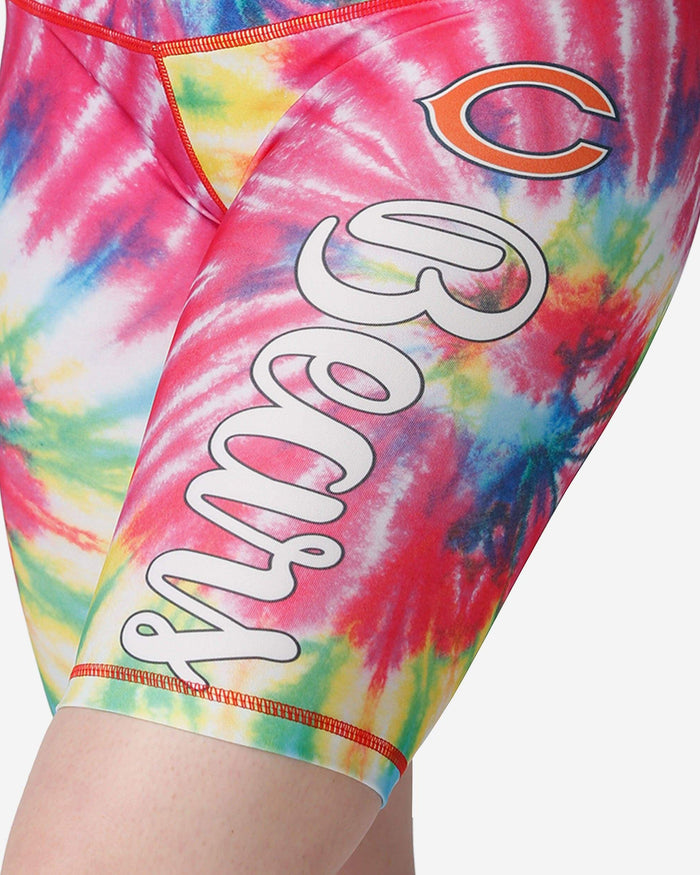 Chicago Bears Womens Tie-Dye Bike Shorts FOCO - FOCO.com