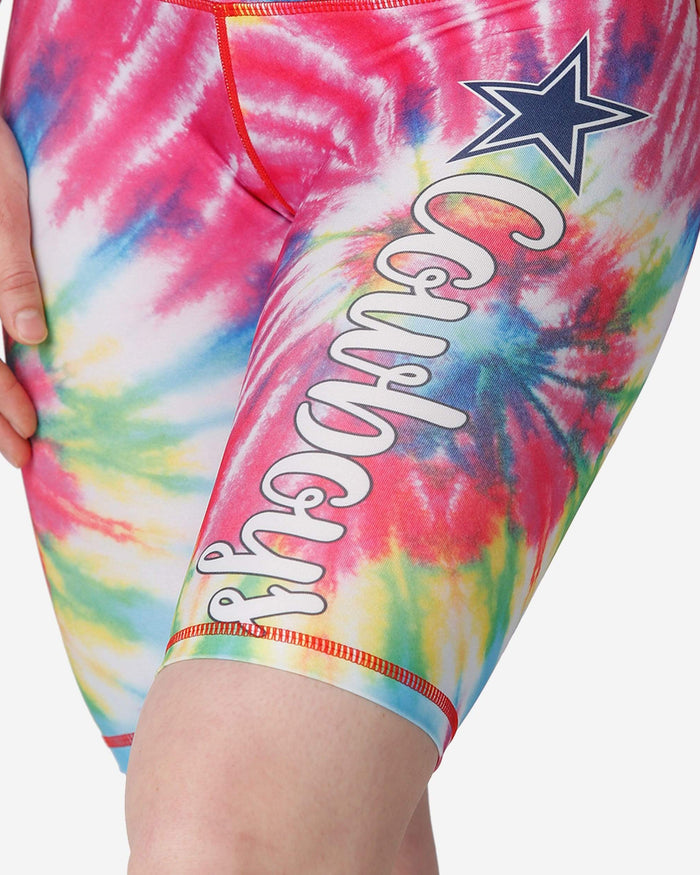 Dallas Cowboys Womens Tie-Dye Bike Shorts FOCO - FOCO.com