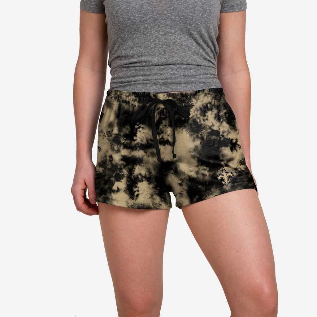 New Orleans Saints Womens To Tie-Dye For Lounge Shorts FOCO S - FOCO.com