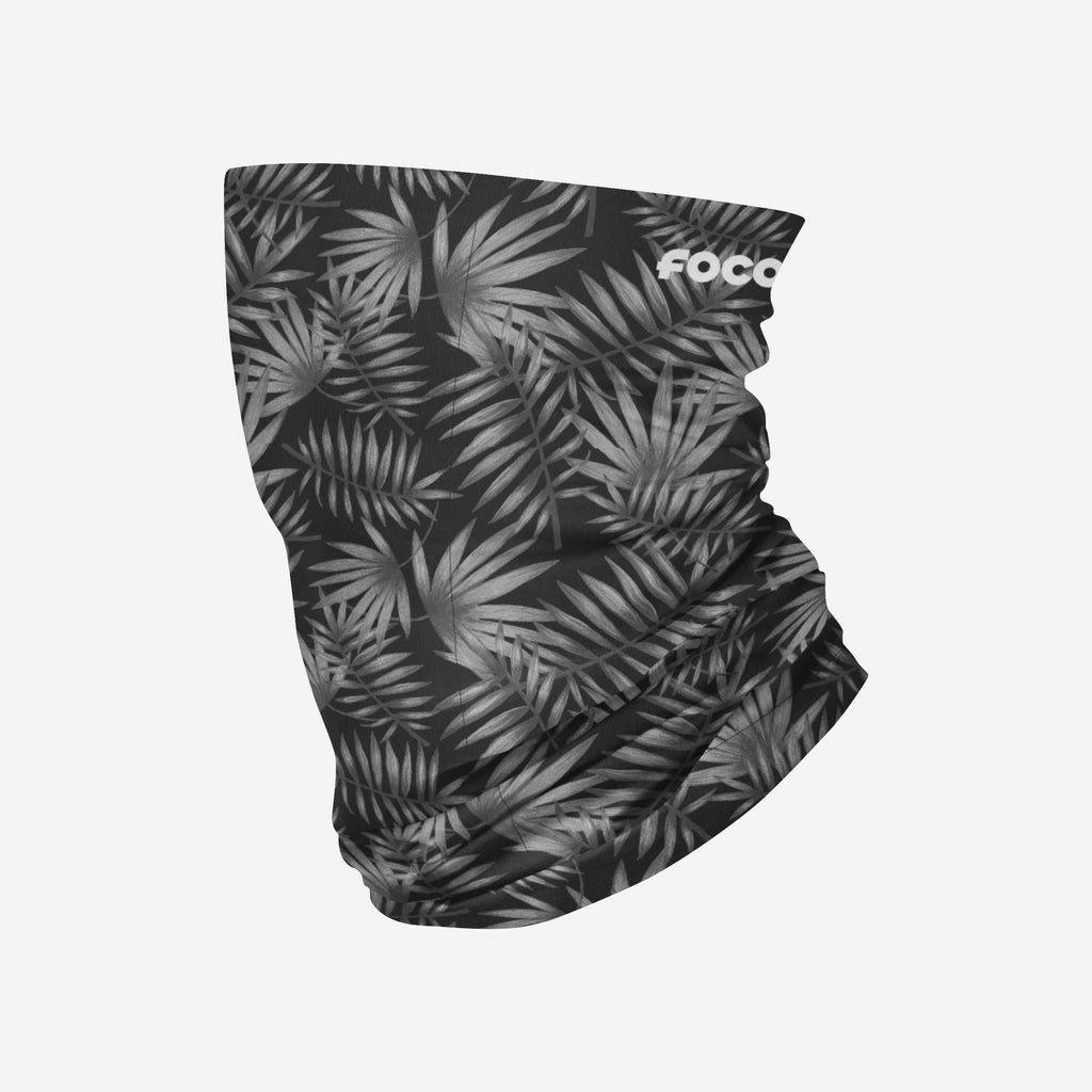 Black Floral Brushed Polyester Gaiter Scarf FOCO - FOCO.com