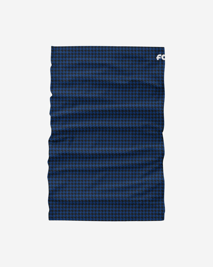 Blue Houndstooth Brushed Polyester Gaiter Scarf FOCO - FOCO.com