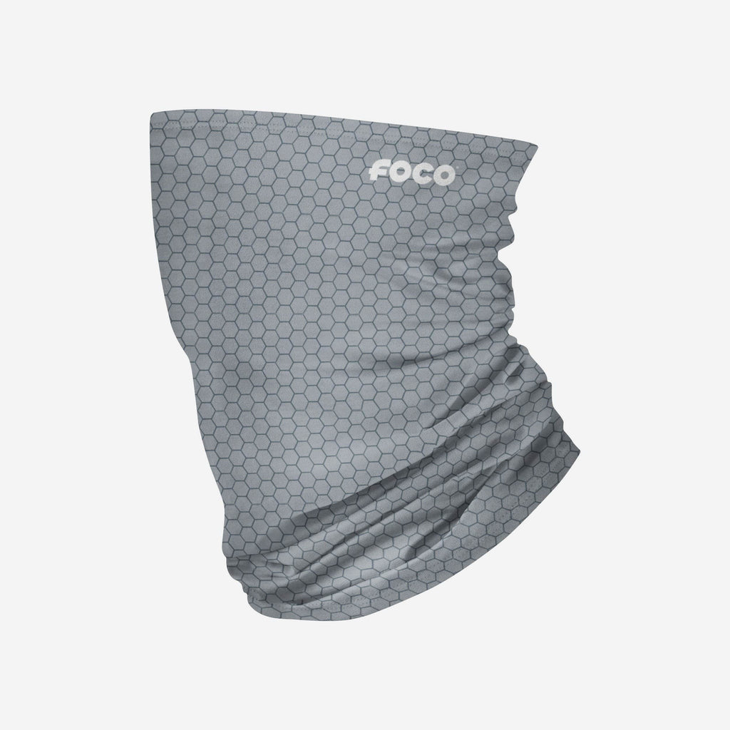 Grey Carbon Fiber Polyfleece Gaiter Scarf FOCO - FOCO.com