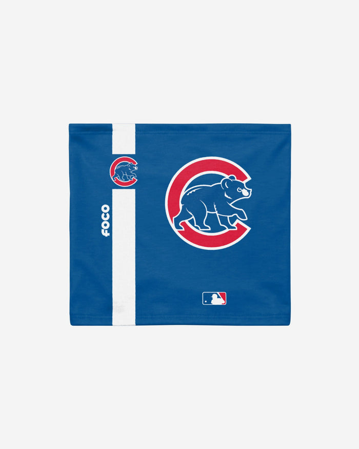 Chicago Cubs On-Field Blue UV Gaiter Scarf FOCO - FOCO.com