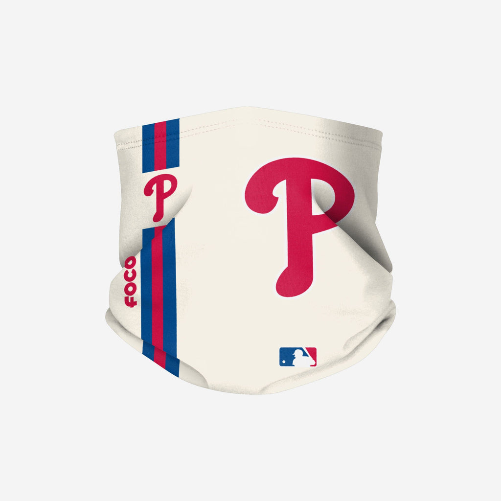 Philadelphia Phillies On-Field Cream UV Gaiter Scarf FOCO - FOCO.com