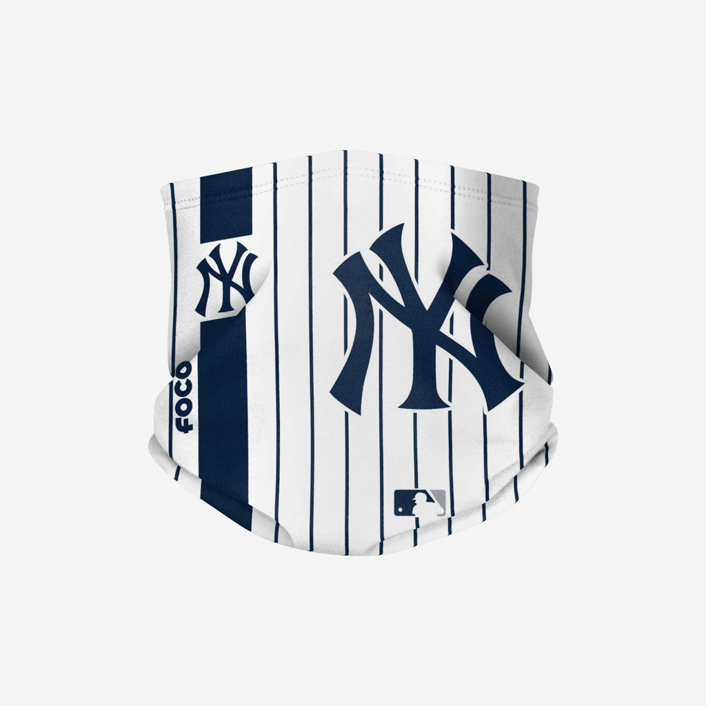 New York Yankees On-Field Pinstripe UV Gaiter Scarf FOCO - FOCO.com