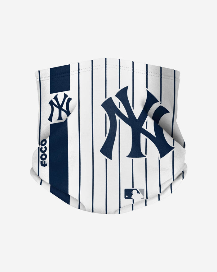New York Yankees On-Field Pinstripe UV Gaiter Scarf FOCO - FOCO.com