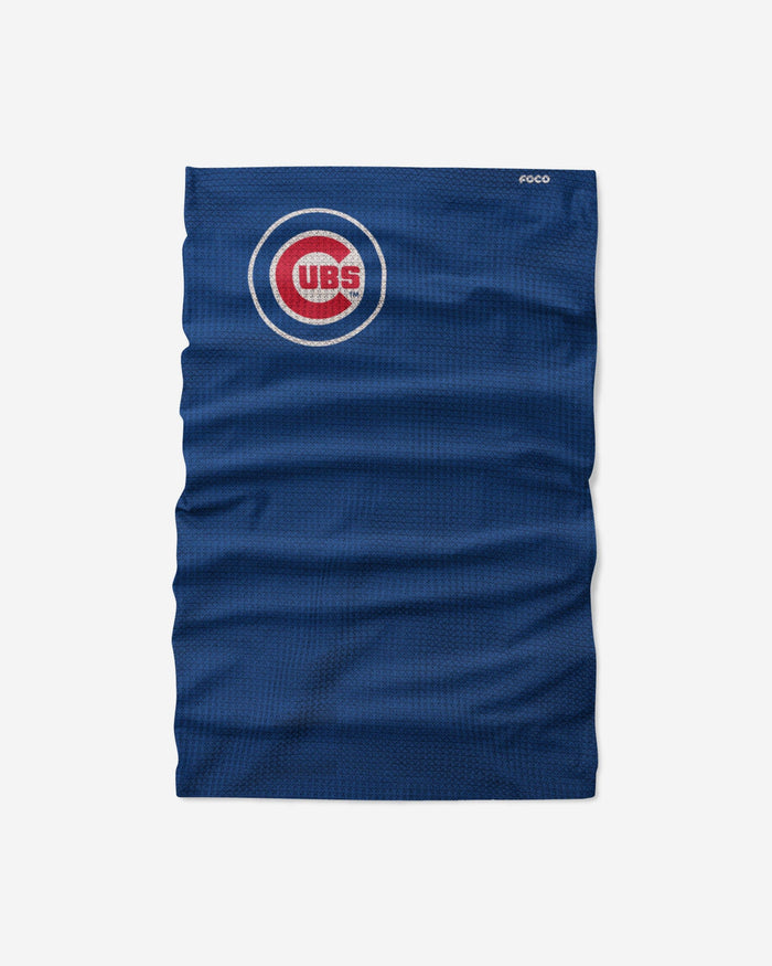 Chicago Cubs Big Logo Waffle Gaiter Scarf FOCO - FOCO.com