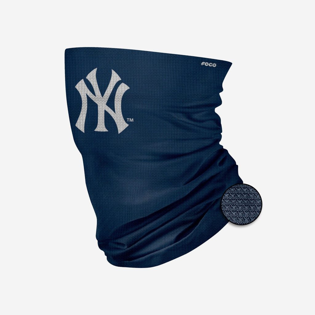 New York Yankees Big Logo Waffle Gaiter Scarf FOCO - FOCO.com