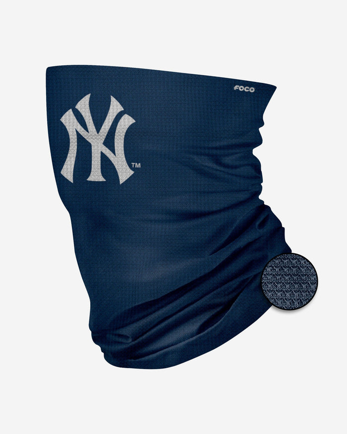 New York Yankees Big Logo Waffle Gaiter Scarf FOCO - FOCO.com