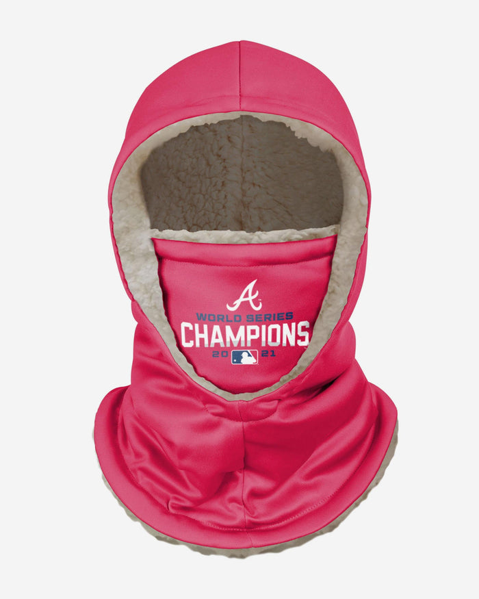 Atlanta Braves 2021 World Series Champions Red Hooded Gaiter Scarf FOCO - FOCO.com