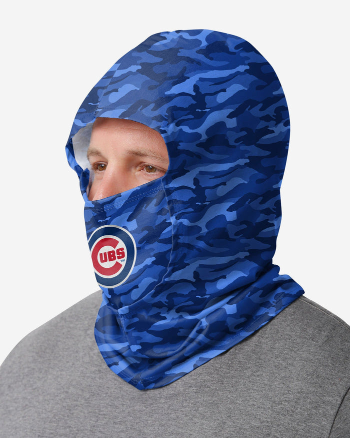 Chicago Cubs Camo Lightweight Hooded Gaiter FOCO - FOCO.com