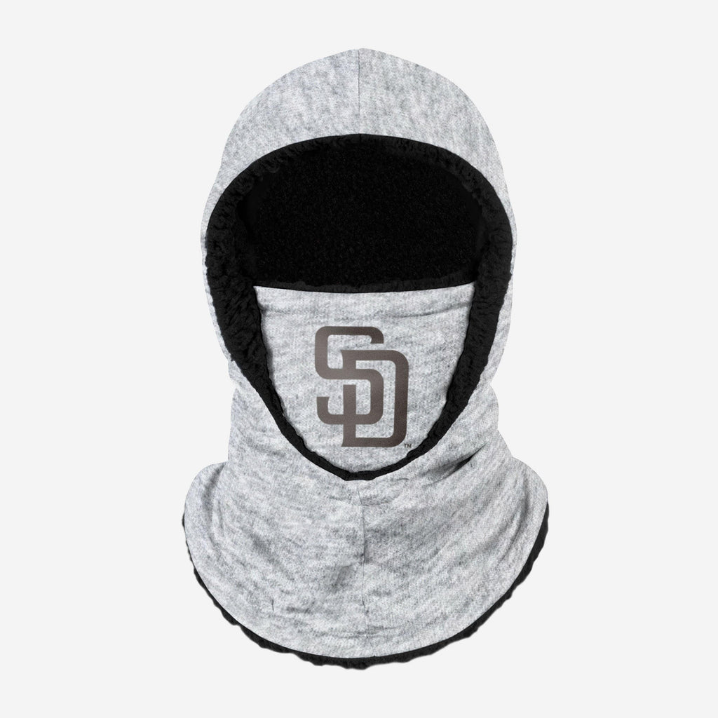 San Diego Padres Heather Grey Big Logo Hooded Gaiter FOCO - FOCO.com