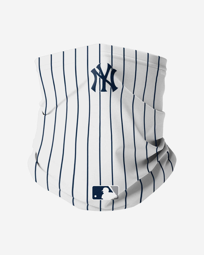 New York Yankees On-Field Gameday Pinstripe Stitched Gaiter Scarf FOCO - FOCO.com
