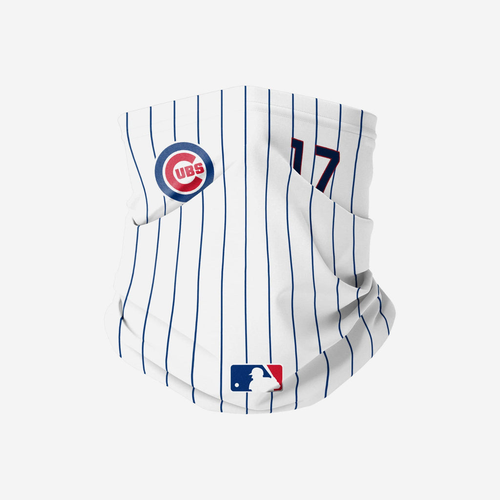 Kris Bryant Chicago Cubs On-Field Gameday Pinstripe Stitched Gaiter Scarf FOCO - FOCO.com