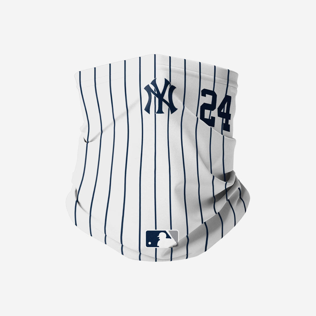 Gary Sanchez New York Yankees On-Field Gameday Pinstripe Stitched Gaiter Scarf FOCO - FOCO.com