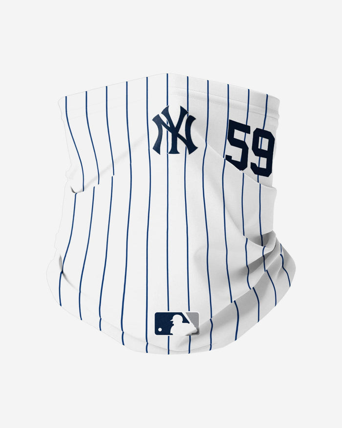 Luke Voit New York Yankees On-Field Gameday Pinstripe Stitched Gaiter Scarf FOCO - FOCO.com