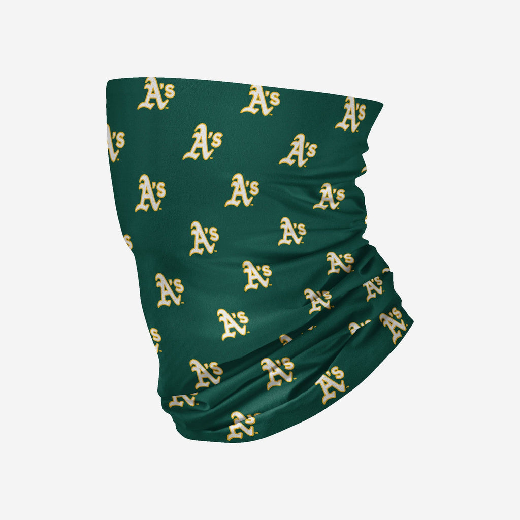 Oakland Athletics Mini Print Logo Gaiter Scarf FOCO - FOCO.com