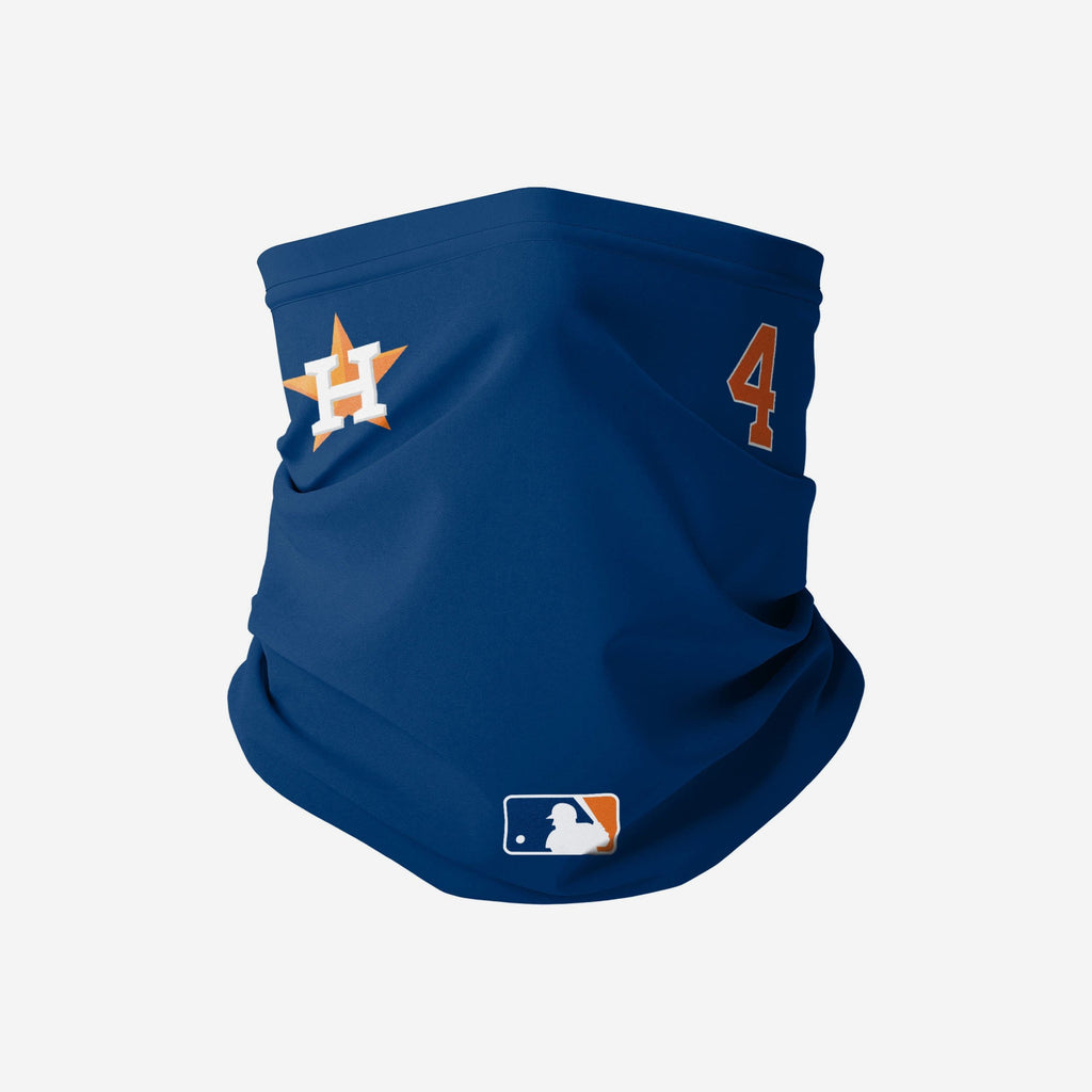 George Springer Houston Astros On-Field Gameday Gaiter Scarf FOCO - FOCO.com