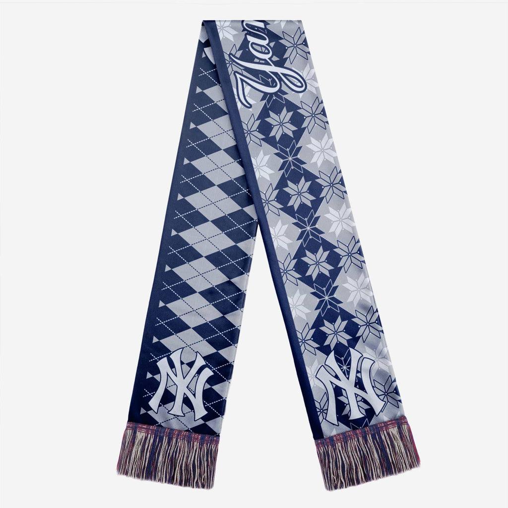 New York Yankees Reversible Ugly Scarf FOCO - FOCO.com