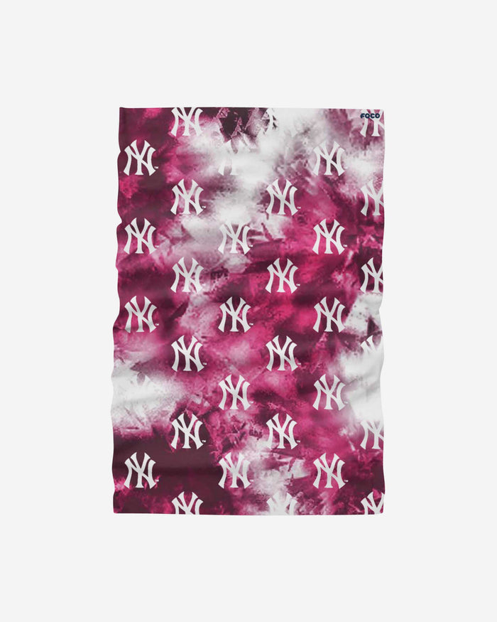 New York Yankees Pink Tie-Dye Gaiter Scarf FOCO - FOCO.com