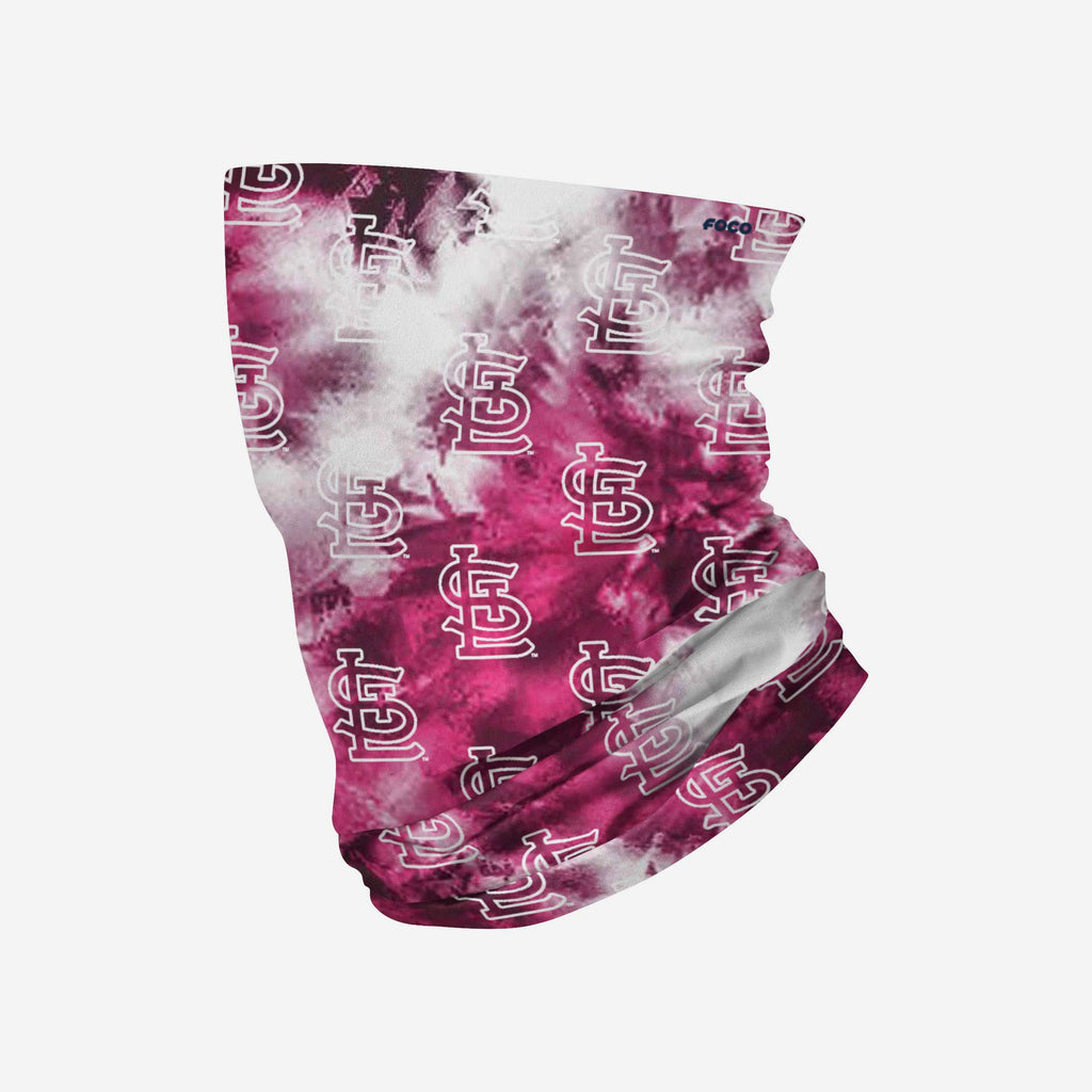 St Louis Cardinals Pink Tie-Dye Gaiter Scarf FOCO - FOCO.com